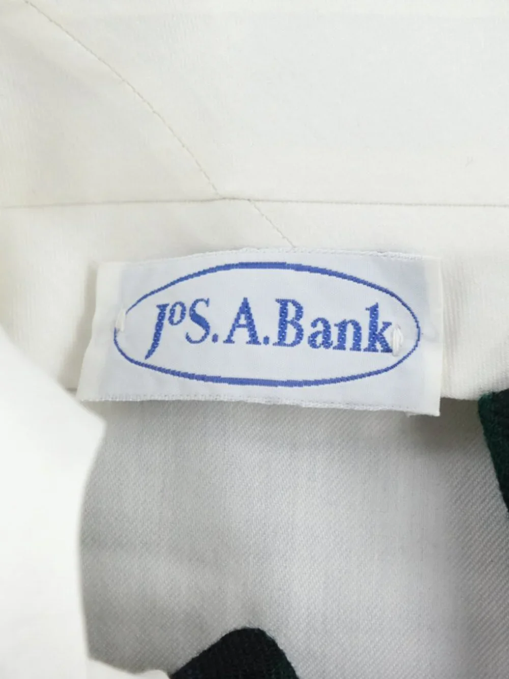 Vintage 90s Tartan Wool pants Green blue plaid trousers talon 31x29.5 Jos a Bank